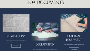 Parker Ridge Telluride colorado Home owners association Website Portfolio Example