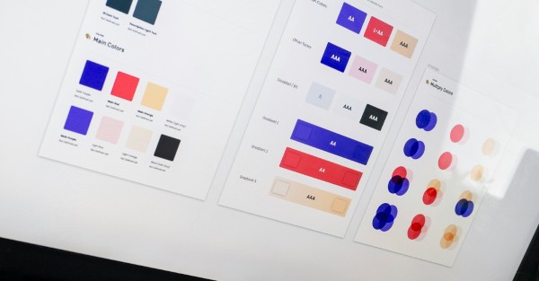 Professional branding color palette design showing harmonious color combinations for effective brand identity